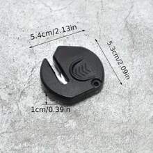 Affûteur en céramique portable - outil d'affûtage compact et facile à utiliser pour la maison ou l'extérieur, de design hexagonal noir avec surface texturée pour un polissage précis. Affûteur portable | Affûteur hexagonal | Outil résistant à l'usure