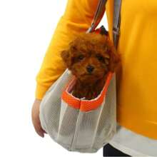 1 Stück Tragetasche für Haustiere, atmungsaktive tragbare Umhängetasche zum Tragen für Katzen & Hunde, faltbar und belastbar