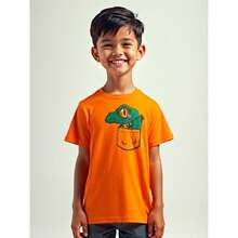 Set 3 Playeras para Niño de 4 Años – Manga Corta en Gris, Blanco y Naranja | Ropa Infantil Básica y Confortable - Multicolor - Ver 3