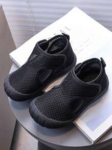 Summer New Breathable Mesh Sandals, Toddler Boys' Closed Toe Anti-Kick Thin Net Sandals, Girls' Camouflage Beach Shoes, Soft Bottom Non-Slip Infant Fashion Sandals