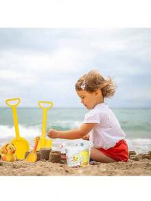 8件/13件/14件可爱小鸭沙滩玩具套装，适合沙滩、泳池派对、儿童洗澡玩耍 - 彩色 - 查看 6