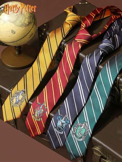 Harry Potter 1/4 chiếc cà vạt chính hãng , kiểu dáng Hogwarts Gryffindor   , cà vạt sọc đan thủ công, hàng hóa phim ảnh, phong cách trường học Anh Quốc, phụ kiện trang phục dự tiệc, trang trí áo sơ mi, trang trí bàn làm việc sáng tạo, quà tặng sinh nhật, Giáng sinh, Halloween cho gia đình, bạn bè, người hâm mộ .