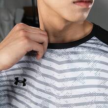 Under Armour 男女通用短袖T恤，2026新款足球训练运动跑步健身透气款，24500510-011