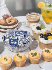 12/30pcs Graduation Decoration Label Stickers Mini Candy Wrappers Party Supplies Suitable For Graduation Party, Graduation Ceremony Gift Label Decorations Graduation Gifts - Multicolor - View 9