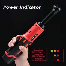 AOBEN 3/8" 40 Ft-Lbs Cordless Electric Ratchet Wrench Kit With Variable Speed, Lithium Batteries - AB7331-1 Battery Pack - View 6