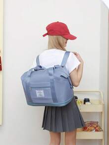 1pc Wheeled Travel Bag, Expandable Three-Layer Two-Layer Four-Layer Folding Duffel Bag, Backpack Spare Travel Bag, Detachable Roller Travel Bag, Duffel Bag, Foldable Wheeled Travel Bag For Travel Or Business Trip, Student School Bag For School School Accessories School Stuff - Multicolor - View 18