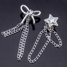 1/2/4/6 pièces Clips de chaîne magnétique pour jambe de pantalon, rallonge de pantalon réglable sans couper et support de revers, accessoires de manche anti-salissure unisexe