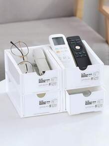 1 Peça Organizador de Mesa Grande Empilhável, Para Suprimentos de Escritório, Cosméticos, Papelaria, Adequado para Quarto, Escritório e Armazenamento em Dormitório, Decoração Doméstica Economizadora de Espaço