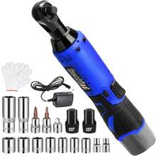 Seokiwi Llave De Impacto Inalámbrico Pistola De Impacto 3/8 - Azul - Ver 6