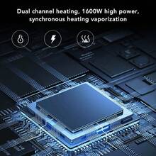 New 2 In 1 Advanced Handheld Steamer For Clothes, Portable Travel Ironing Machine, Fast Wrinkle Removal, Attachments For Delicate Fabrics, Lint Removal, And Steaming Curtains, Upholstry - UK Plug(220-240V) - View 3