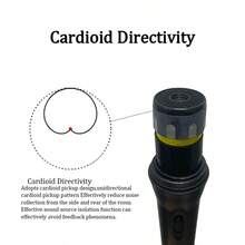 KSM8 Cardioid Microphone For Videoke Dynamic Plastic Wired Karaoke BBOX Recording Vocal Microphone For PC Stage Singing - Black - View 5