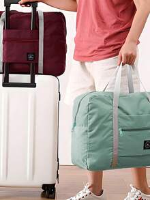 1 件轻便宽敞的旅行包，适合运动、旅行、度假、周末旅行、返校、露营、徒步旅行、夏季可折叠大容量旅行收纳袋、男女通用防水旅行手提包、工作、健身、学校用品、大学必备毕业包、学校配件、学校用品 - 彩色 - 查看 10
