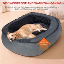 Large Dog Bed, Removable & Washable, Breathable Fabric, Bite-Resistant Filling, Suitable For All Seasons, Oeko-Tex & Sedex Certified Textile Factory Source - Multicolor - View 8