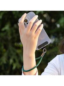 Cordón para teléfono de metal ultraligero - Correa de acero inoxidable duradera, adecuada para usuarios activos - Universal, excelente para correr, escalar y deportes