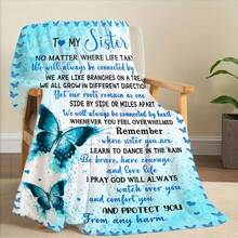 Fashion Letter Print Blanket, Modern Style Throw, Outdoor Camping Blanket, Soft Comfortable Travel Sofa Bed, Office Home Decor Friends Birthday, Suitable And Girls280gsm Room Decor Home Essentials Decor Bedroom