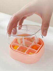 3pcs Ice Cube Tray. Convenient Home Ice Cube Maker, Press 1 Second To Release 9 Cubes, Mini Freezing Ice Mold, Compact & Practical. - Multicolor - View 4