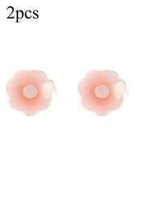 2/6/12 Reusable Silicone Nipple Strips For Women, Nude, With Silicone Breast Lift, Non-Slip/Breathable Seamless Self-Adhesive Invisible Nipple Strips, Strap, Lingerie And Lingerie Accessories, Outdoor Sports, Skin Tone/Light Pink/Bra Lift, Skin Tone, Wedding, Halter Top With Anti-Sag, Push-Up/Round/Flower Shape - Apricot - View 16