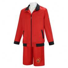 European And American Film Baywatch Character Red Swimsuit Jacket Shorts Set Beach Cosplay Outfit - Red - View 3