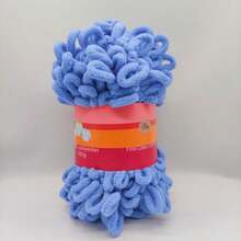 1 Hank (8m) Soft Loop Yarn, Chunky Sweet Donut Design, Suitable For Handmade DIY Projects Such As Dolls, Bags, Sweaters, Blankets, 100g Per Piece - Multicolor - View 10