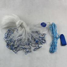 Wurfnetz zum Angeln mit Stahlbleien, abriebfestes Monofilamentnetz, schnell sinkend, leicht zu werfen und aufzubewahren, perfekt zum Angeln in verschiedenen Gewässern - Verschiedenfarbig - Übersicht 7