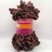 1 Hank (8m) Soft Loop Yarn, Chunky Sweet Donut Design, Suitable For Handmade DIY Projects Such As Dolls, Bags, Sweaters, Blankets, 100g Per Piece - Multicolor - View 28