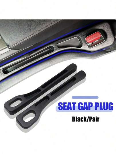 2 件/套通用汽车座椅侧密封条汽车座椅间隙条防水屏障，美观的内饰，易于安装，防漏防摔手机、钥匙、必需品收纳架