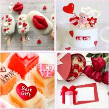 3pcs/6pcs Heart/Bear Silicone Mold For Fondant, DIY Wedding Cupcake Cake Silicone Mold, Chocolate Gummy Mold, Candy Resin Mold, Cake Decorating And Baking Supplies