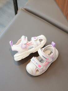 Toddler Baby Anti-Kick Sandals, Summer New Kids Girl Walking Shoes, Korean Style Boys Beach Shoes, Soft Bottom Functional Shoes