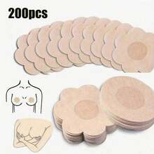 100/50/10pcs Invisible Self-Adhesive Bra Inserts - Comfortable & Discreet Solution For Women's Lingerie - Strapless, Seamless, And Secure Fit - Polyester Material, Hand Wash Only - Multicolor - View 1