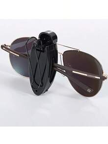 1 件黑色汽车眼镜夹，多功能瓢虫眼镜架，汽车太阳镜/眼镜夹，通用汽车模型 - 黑色 - 查看 5