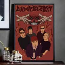 1 Piece Unframed Pop Posters Wall Arts Limp Bizkit Poster Poster Paper Print Home Living Room Bedroom Entrance Bar Cafe Art Painting Decoration