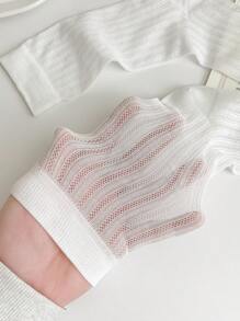 1 Pair Women's Solid Color Mesh Socks, Fashion Thin Breathable Versatile Candy Color Over-The-Knee Socks