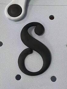 1pc Black Letter Beach Bag Accessory Decoration Pendant Insert Pocket Accessory, Letter A-Z, Suitable For Women's Rubber Beach Tote Bag, EVA Bag, Personalized Handbag, 3D Letter DIY Bag, Y2K Sticker - Black - View 15