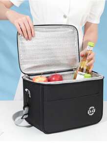 1pc New Insulated Bag Picnic Lunch Bag Handbag Backpack To Bring Food To Work Lunch Bag Fresh-Keeping Bag Lunch Box Bag Ice Cube Folding Ice Pack Thickened Insulated Bag Picnic Lunch Handbag To Bring Food To Work Lunch Out Fresh-Keeping Bag Convenient To Travel Portable Men And Women Daily Necessities