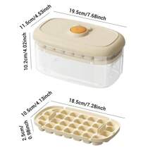 1pc Ice Cube Mould 8/28/56 Grids Ice Cube Tray With Lid With Ice Scoop And Storage Box Summer Home Kitchen Essential Ice Maker