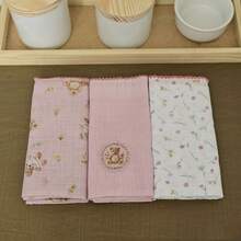 Baby Joy Teddy Bear Cloth Diaper 3 Units - 粉紅熊 - 查看 1