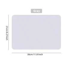 1 Pza Pizarra blanca de doble cara no magnética, pizarra blanca borrable y escribible, con bolígrafo, borrador, borde de 7 colores, tamaño A4 para dejar mensajes importantes en la oficina