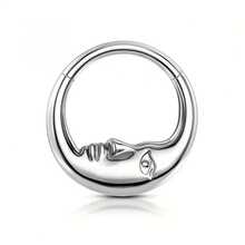 1 件欧美复古月亮老人 316 不锈钢金/银 8/10 毫米鼻中隔环、鼻环、唇环、耳软骨螺旋耳环、身体穿孔首饰、节日礼物 - 耳骨環 - 查看 9