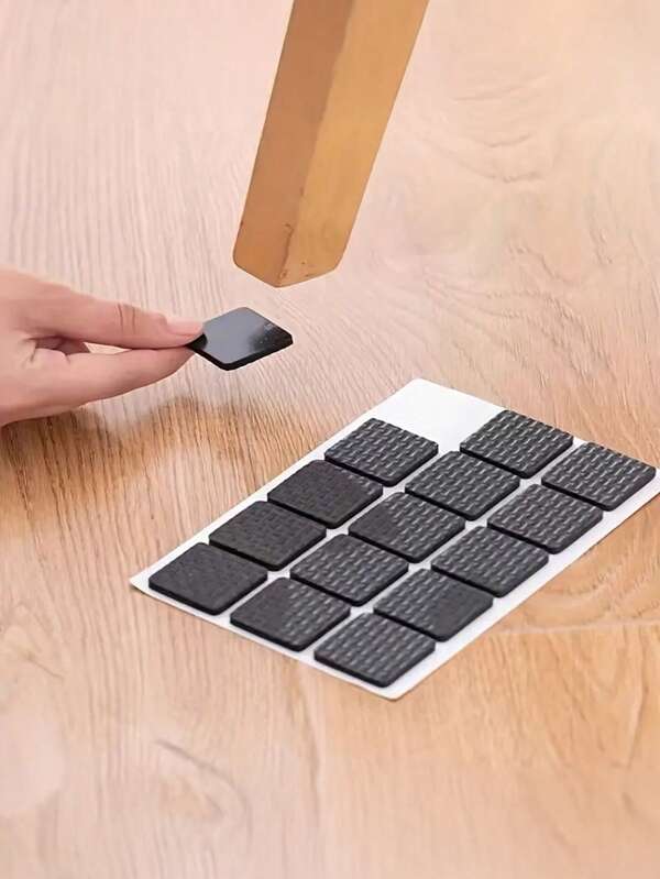 30/15 Pcs Anti-Slip Furniture Pads, Self-Adhesive Furniture Pads - Cut To Fit Anti-Scratch Floor Protectors For Hardwood Floors, Durable Anti-Slip Furniture Pads For Chairs, Tables, Appliances - Prevent Damage And Floor Protection, Chair Leg Floor Protectors