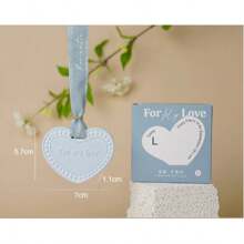 1pc Heart-Shaped Fragrance Plaster Hanging Air Freshener, Suitable For Wardrobe, Car, Home Decor, Sweet Scented Sachet, Wardrobe Freshener, Home Fragrance Sachet, Wardrobe Fragrance Plaster Hanging Decor, Mother's Day, Birthday, Halloween, Christmas, Gift