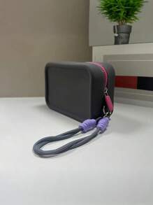 Nuevo neceser de silicona de gran capacidad, portátil, impermeable para viajes. Ideal para almacenar joyas, maquillaje, resistente a la presión y no deformable. También se puede usar como portapassaporte, cartera. Apropiado para salidas, hogar. Gran regalo para amigos, compañeros de clase, madres, novias.