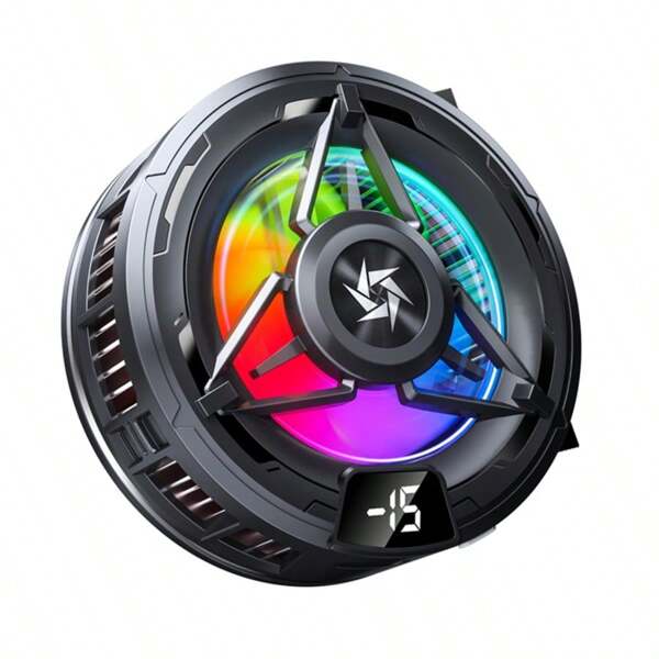 SL59 Digital Display Semiconductor Magnetic Mobile Phone Cooler - Fast Circulation Cooling/Clip On Fan Cooling, Preventing Overheating And Cooling Of Mobile Phones While Playing Games