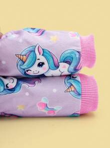 1pc Unicorn Print Pet One-Piece Pajamas, Adjustable Fit, Suitable For Small And Medium Dogs