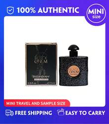 YSL BlackOpium Eau De Parfum Splash With Coffee & White Flowers For Women,(7.5ml/0.25fl.Oz), Travel Mini - Black Opium 7.5ml - 查看 1