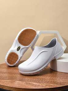 Chef Shoes For Both Men , Anti Slip And Waterproof, Kitchen Specific Oil Resistant Shoes, Wear-Resistant, Hotel Kitchen, Food Factory, Hospital Work Shoes - White - View 6