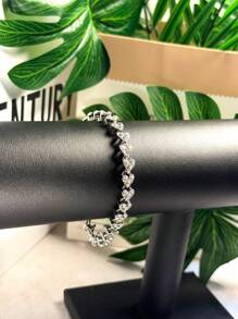 1pc Ultra-brilhante Natural Cristal Contas Estilo Romano Pulseira, Design Unissex Adequado Para Dia Das Mães, Dia Dos Namorados, Presente Para Parceiros