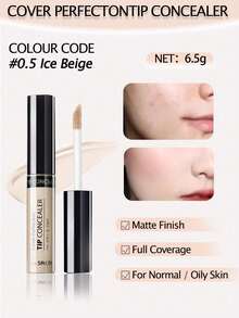 the SAEM El Saem Corrector, Opciones de Colores Múltiples, Cubre Marcas de Acné y Ojeras, Ilumina el Cutis, 6,5g - #0.5 Beige hielo - View 4