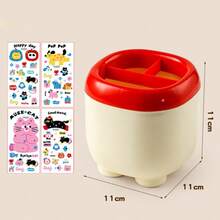 Cute Desktop Pen Holder & Storage Box, Children Cartoon Creative Multi-Function Office Desk Organizer - Multicolor - View 12