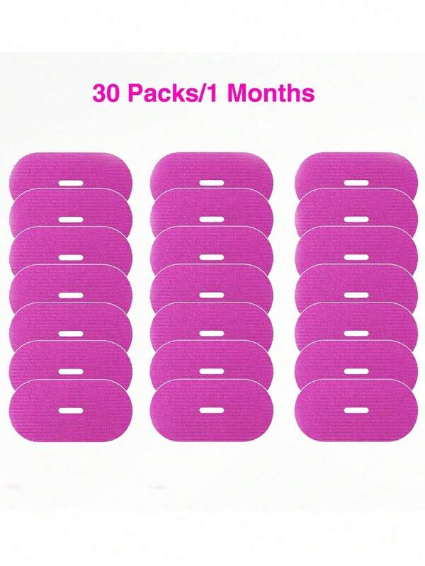 Cinta microporosa con orificio de respiración (paquete de 30) - cinta transpirable para hombres y mujeres, agarre fuerte y retiro sin dolor (rosa)