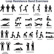 120 Pcs Workout Loop Resistance Bands Bulk Gym Elastic Bands Set For Fitn Sport Class Students Members Gift Physical 5 Pieces Each Set With Large Drawstring Backpack Bags - Black - View 7